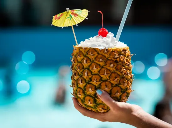 Pineapple drink at Mansfield dining locations
