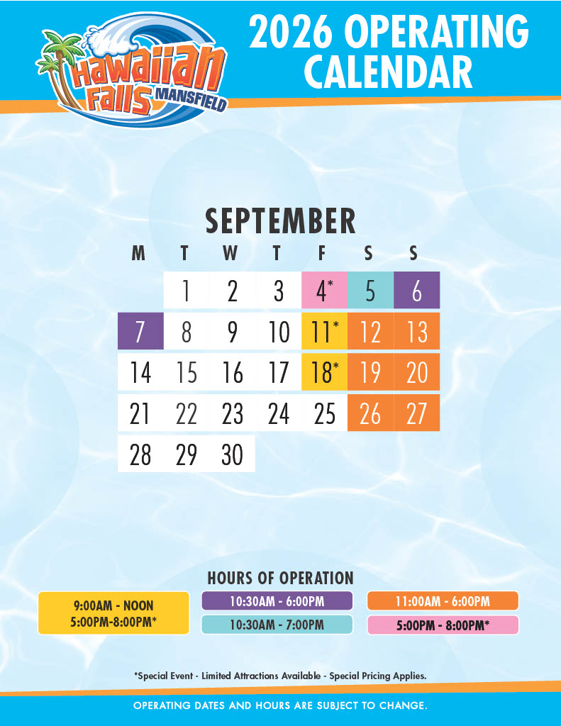 Mansfield Calendar