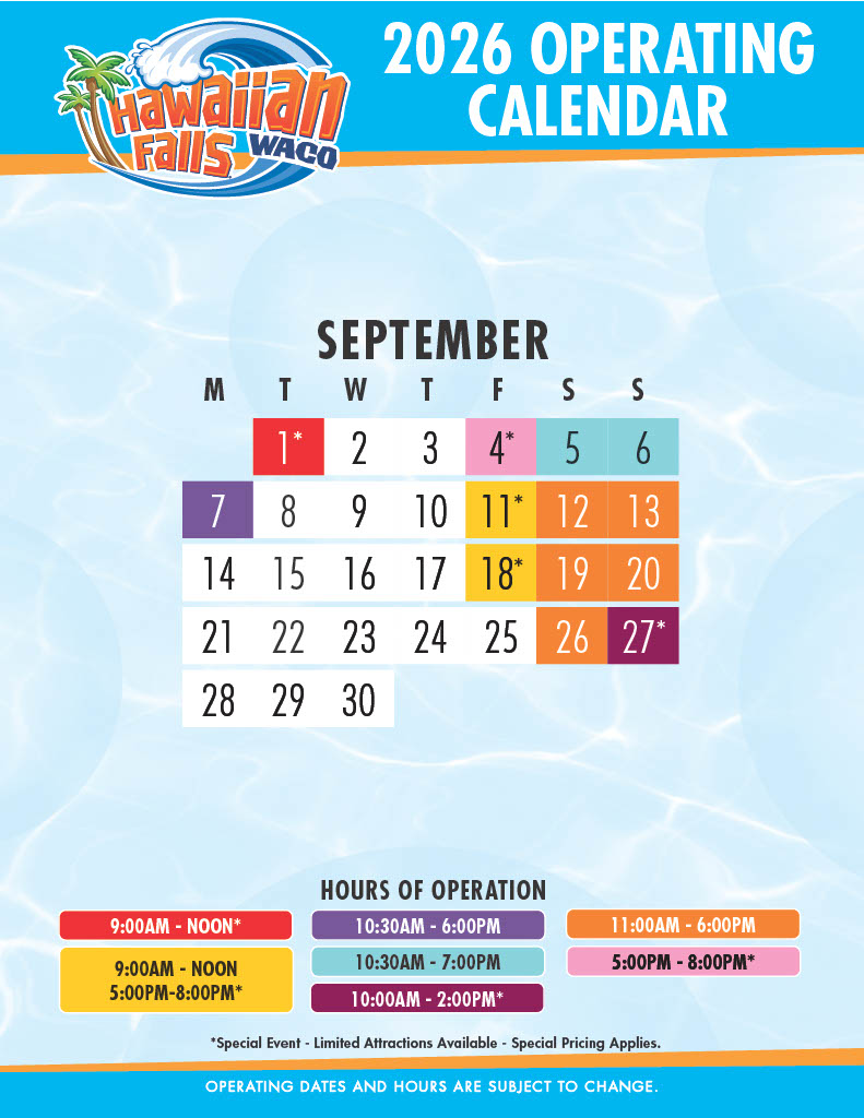 Waco Calendar