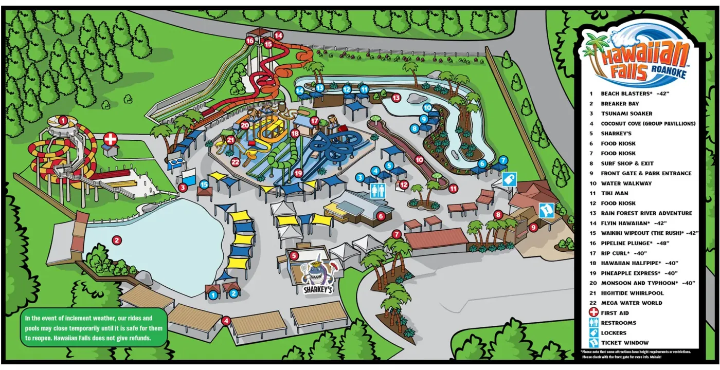 Roanoke Park Map