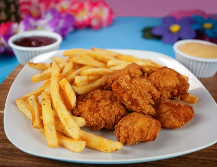 Chicken tenders at Hawaiian Falls